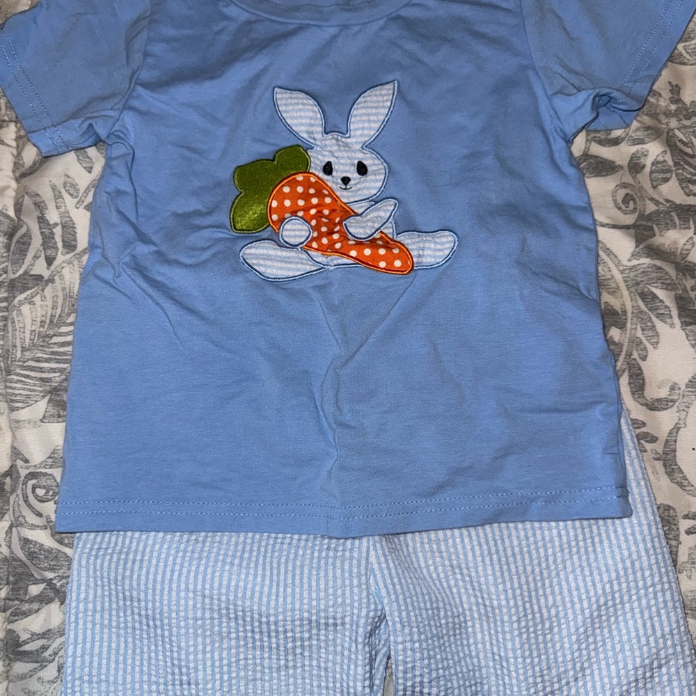 Blue Bunny Carrot Kids Set